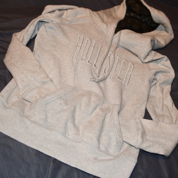 Hollister Hoodie With Fur Lining - Picture 1 of 2